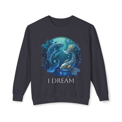 Pisces Vibes Unisex Lightweight Crewneck Sweatshirt