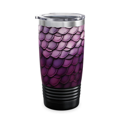 Shades of Violet Dragon Scales Ringneck Tumbler, 20oz