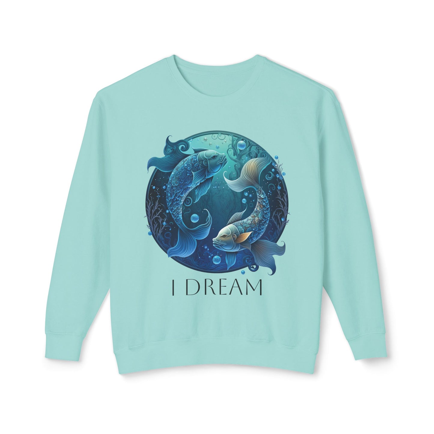 Pisces Vibes Unisex Lightweight Crewneck Sweatshirt