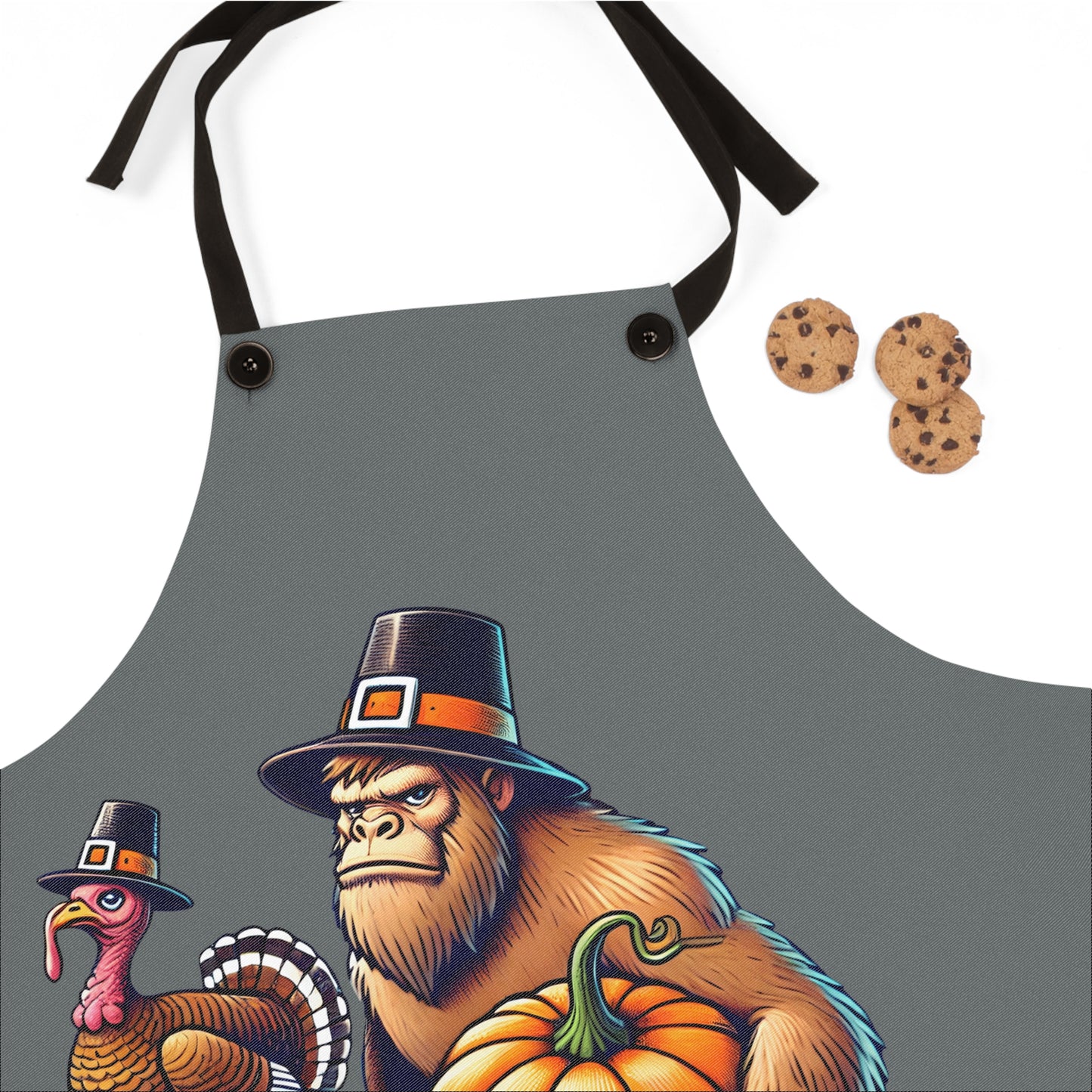 Bigfoot Bigfeast Thanksgiving Apron