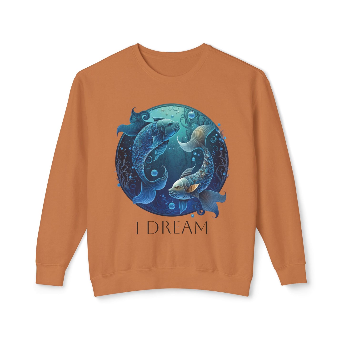 Pisces Vibes Unisex Lightweight Crewneck Sweatshirt