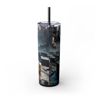 Apocalyptic Gamers Life Skinny Tumbler with Straw, 20oz