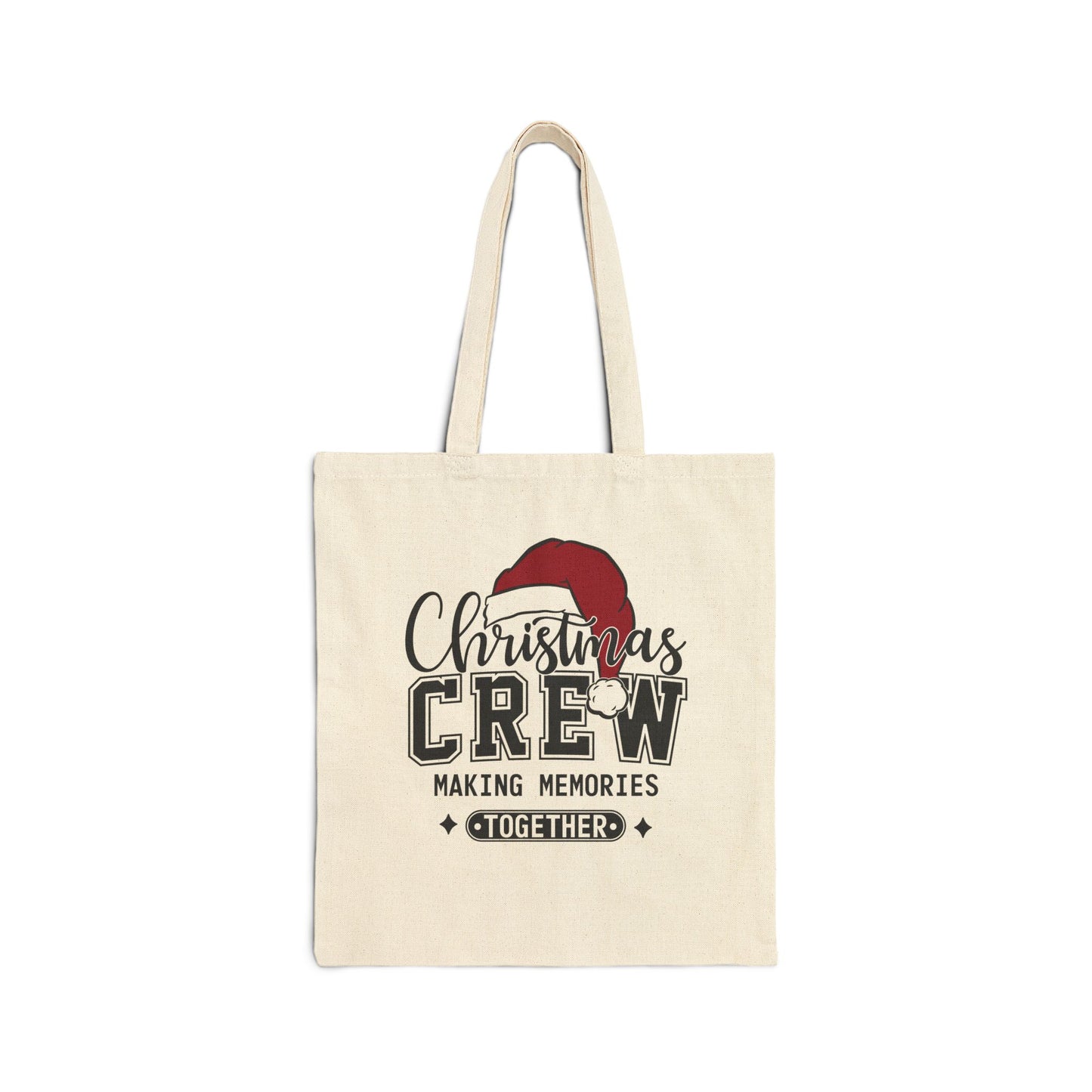 Christmas Crew Gift Cotton Canvas Tote Bag