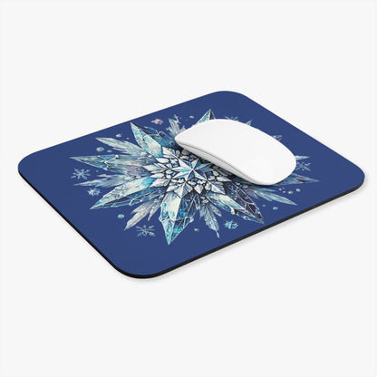 Winter Snowflake Crystal Mouse Pad