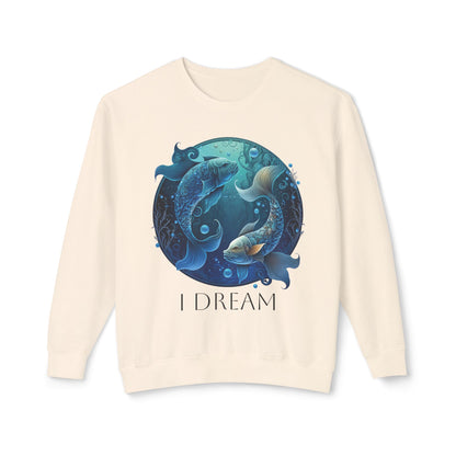 Pisces Vibes Unisex Lightweight Crewneck Sweatshirt