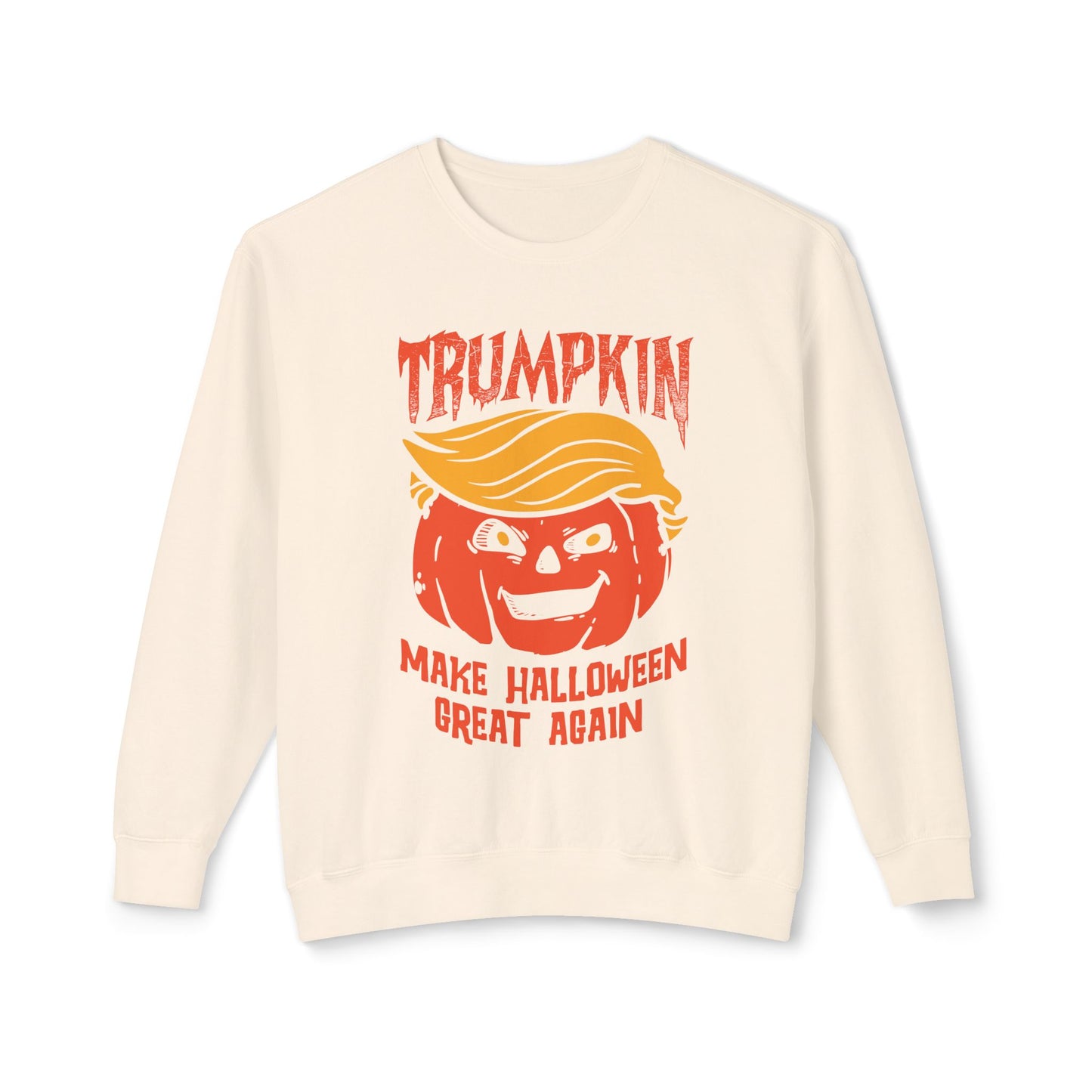 Trumpkin Make Halloween Great Again Unisex Lightweight Crewneck Sweatshirt