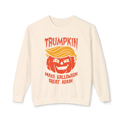 Trumpkin Make Halloween Great Again Unisex Lightweight Crewneck Sweatshirt