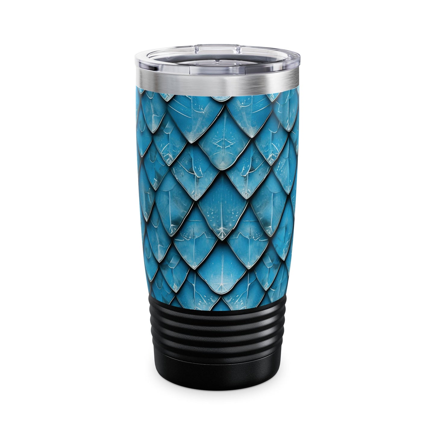 Turquoise Dragon Scales Ringneck Tumbler, 20oz