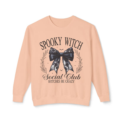 Spooky Witches Cocktail Club Lightweight Crewneck Sweatshirt