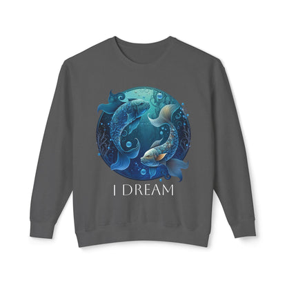 Pisces Vibes Unisex Lightweight Crewneck Sweatshirt