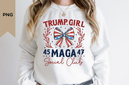 Trump Girl Social Club Lightweight Crewneck Sweatshirt